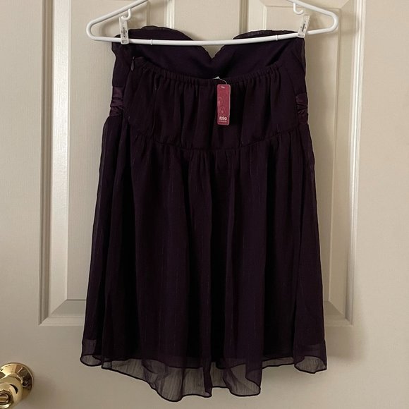 NWT Purple Strapless Top Size Small - Picture 3 of 3
